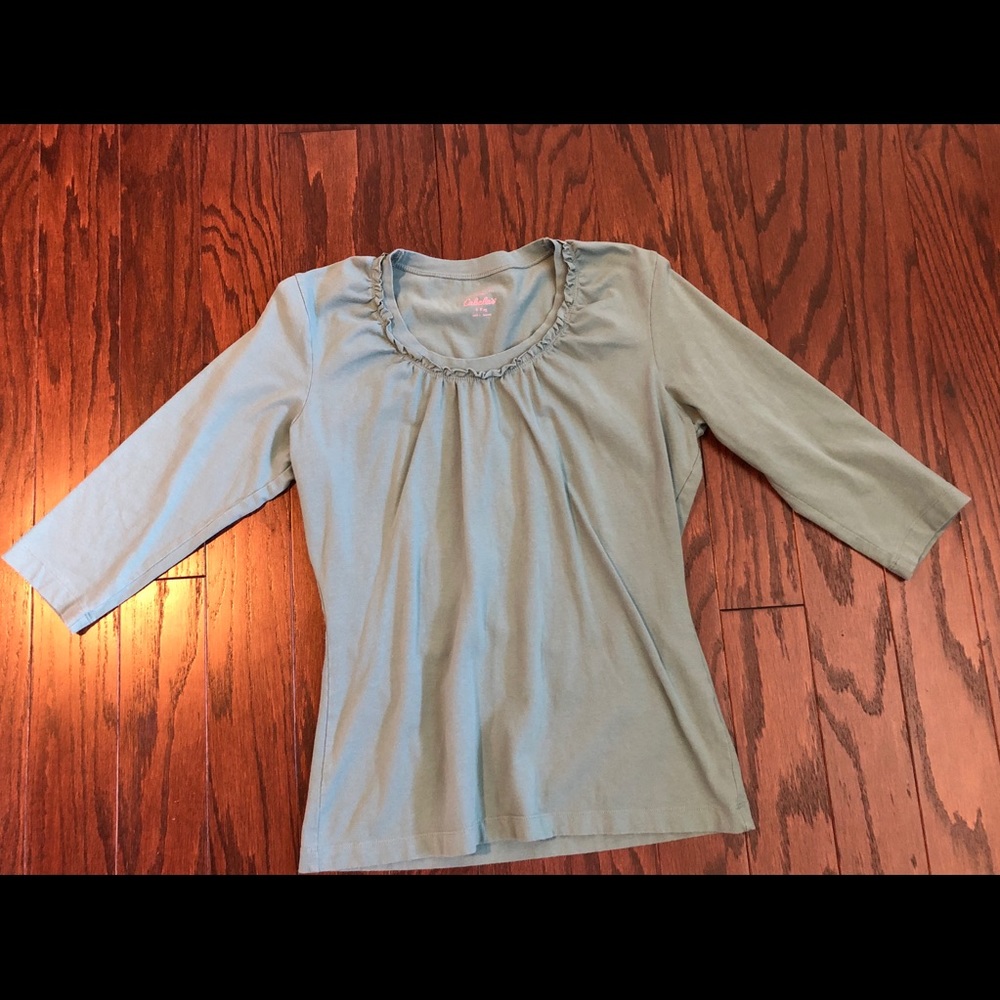 Cabelas ruffle shirt